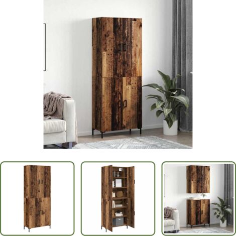 Scaffale autoportante - Credenza Legno vecchio 69,5 x 34 x 180 cm Legno multistrato