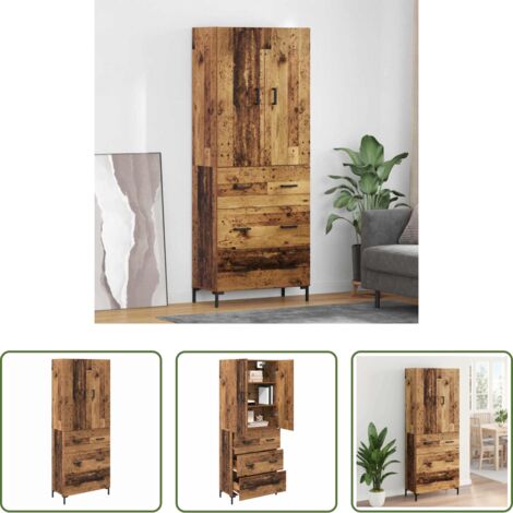 Scaffale autoportante - Credenza Legno vecchio 69,5 x 34 x 180 cm Legno multistrato