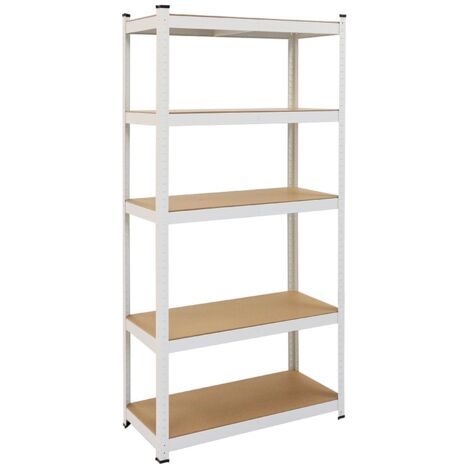 Scaffale - Bianco - 5 ripiani