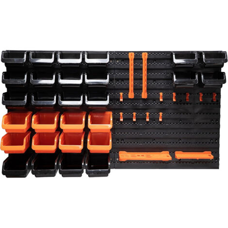 Scaffale Black & Decker Nero 98 X 23 X 43 CM Plastica 43 Pezzi