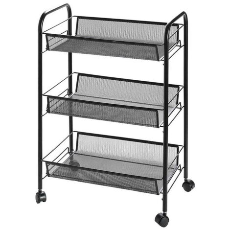 Scaffale da cucina mobile su ruote - 3 ripiani