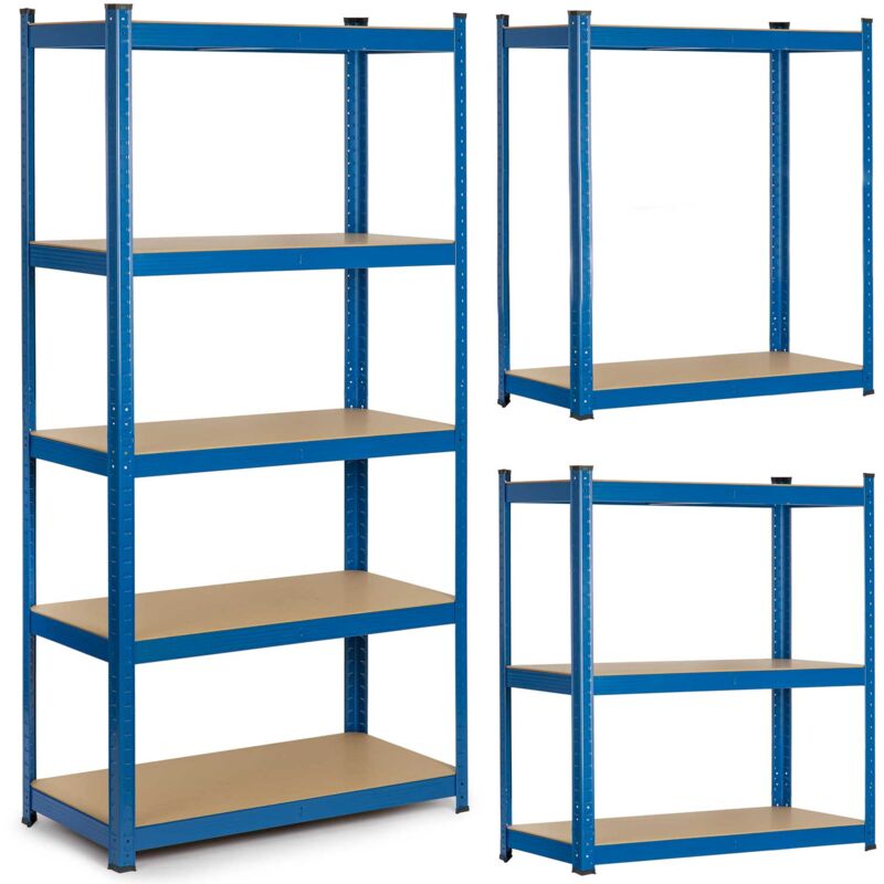 Scaffale da magazzino in metallo 180 x 90 x 40 cm