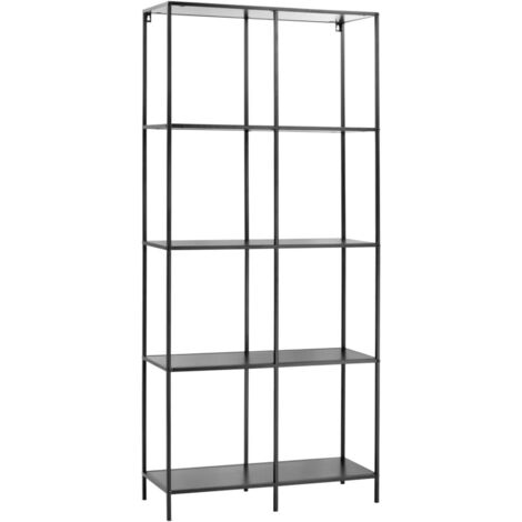 SCAFFALE DA PARETE 4 RIPIANI 78X30X170CM, CASA