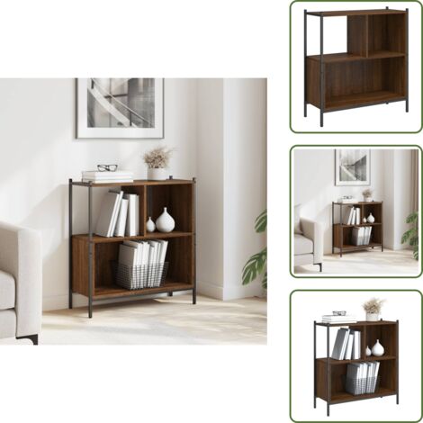 Scaffale decorativo - vidaXL Libreria Rovere Marrone 72x28x77,5 cm in Legno Multistrato - Libreria per casa