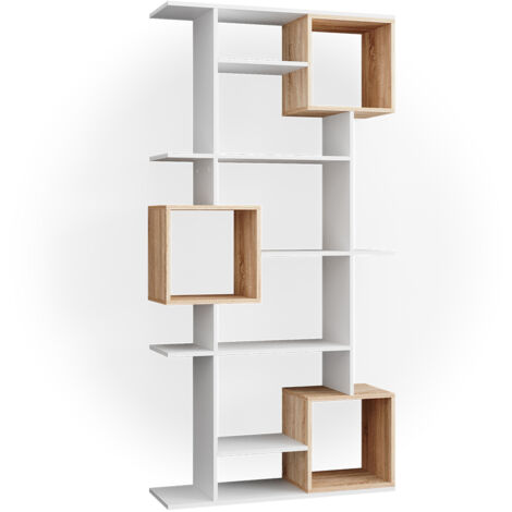 Scaffale divisorio bianco/sonoma Cubo Vicco