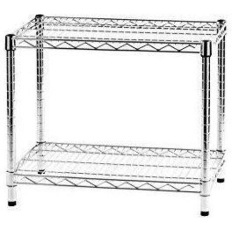 Scaffale Due Ripiani Cm 35 X 60 X H.50 Linea Archimede Serena Group - 2X356050