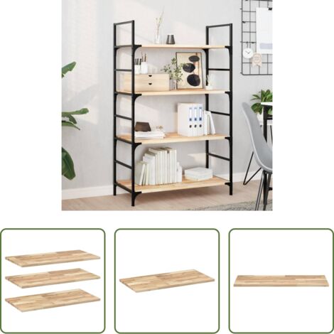 Scaffale galleggiante -  Mensole da Parete 3 pz 100x40x2 cm Legno Acacia Non Trattato
