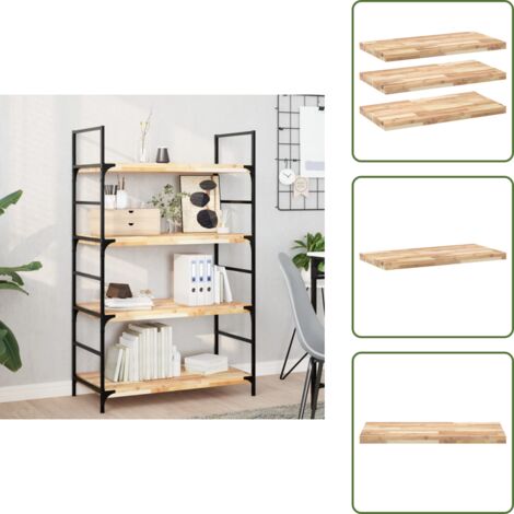 Scaffale galleggiante - vidaXL Mensole da Parete 3 pz 100x40x4 cm Legno Acacia Non Trattato - Stoccaggio in parete