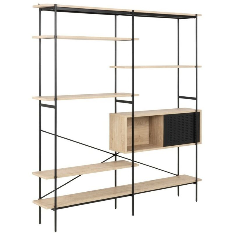 Gbshop - Scaffale halo marrone chiaro 172x27x188
