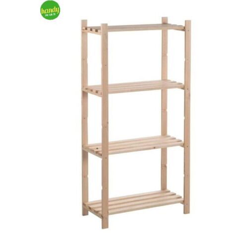 Scaffale Handy 4 ripiani Pino 73x38 h.110