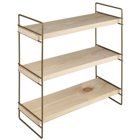 Scaffale Hobby 3 ripiani 40x13x40 bronzo ASZ1572 EFFEZ