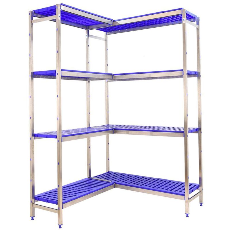Simonrack Mensola in metallo blu in acciaio inox