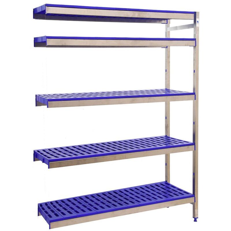 Simonrack Scaffale in acciaio inossidabile viola 5 ripiani in polipropilene