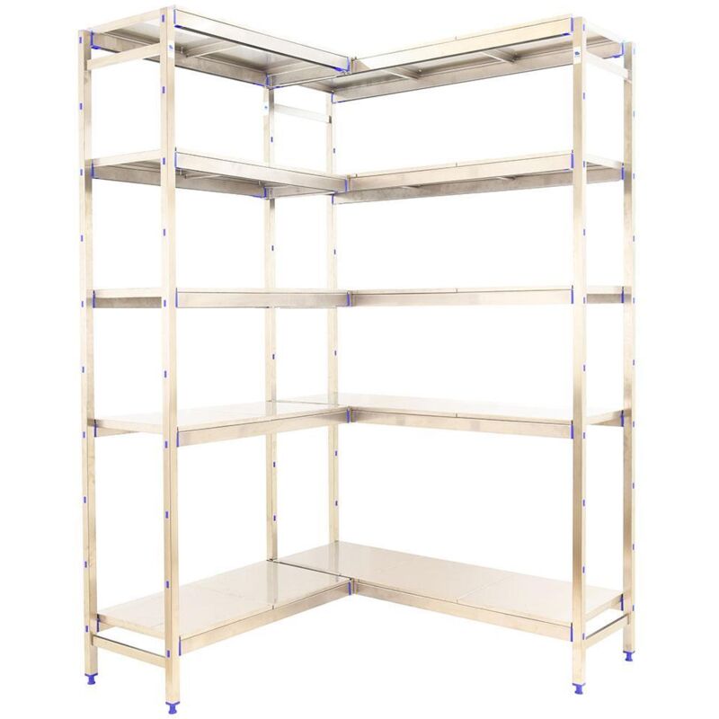 Simonrack Simoninox Corner 5SS scaffale in acciaio inox 5 piani