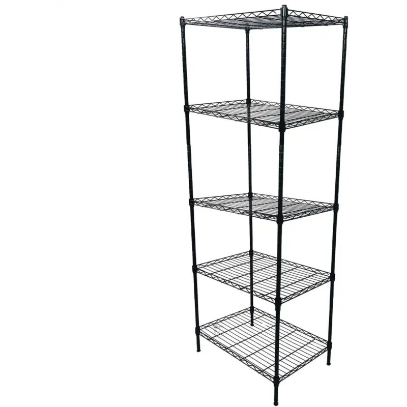 Scaffale in Filo Metallico Lenstad con 5 Ripiani