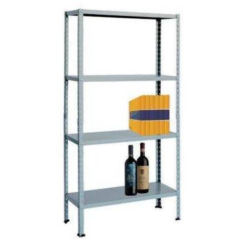 Scaffale In Kit 4 Ripiani Bianco - 4 ripiani cm.80x30x151h.