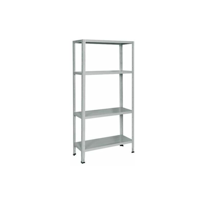 Image of Bizzotto Scaffale Metallo 4 ripiani cm. 75x30x150 h colore Grigio E550G