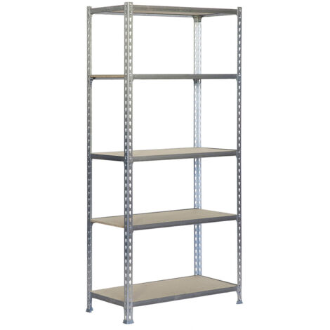 Scaffale in legno 167,4x71x31cm 5b galva/legno 75kg simon scaffale
