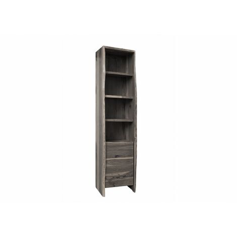 scaffale in legno di Acacia 45x36x185 grigio scuro laccato PURE ACACIA 605