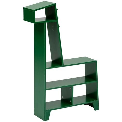 Scaffale in legno dinosauro 66x22cm verde - Atmosphera créateur d'intérieur