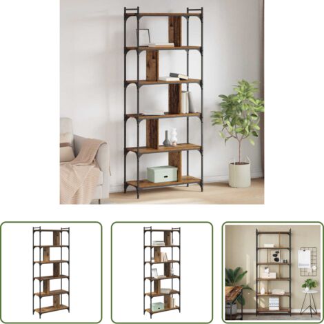 Scaffale in legno -  Libreria Legno vecchio 76 x 32 x 192 cm Legno multistrato
