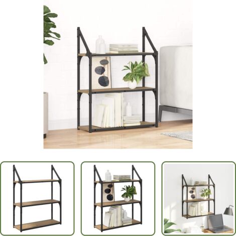 Scaffale in legno -  Scaffale da parete Rovere artigianale 60 x 21 x 78,5 cm