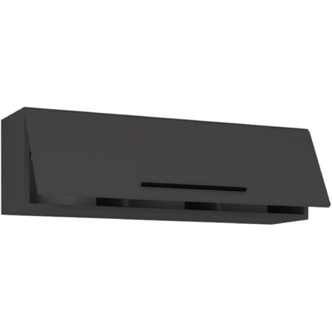 EBUY24 Scaffale in legno VCM mensola salvaspazio Dimensioni: A. 30 x L. 95 x T. 30 cm Elegante mensola appesa Scaffale Libreria Parete - Arila L (antracite)