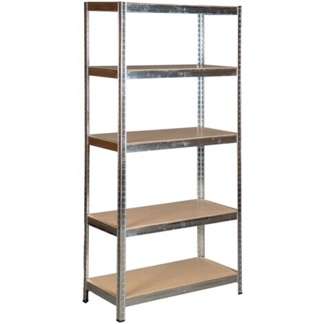 scaffale in metallo 5 ripiani easy system portata 875 kg 90x40x180 cm