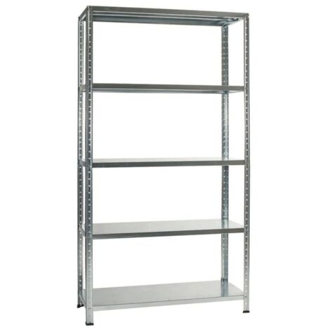 scaffale in metallo 5 ripiani grima portata 325 kg 100x40x187 cm