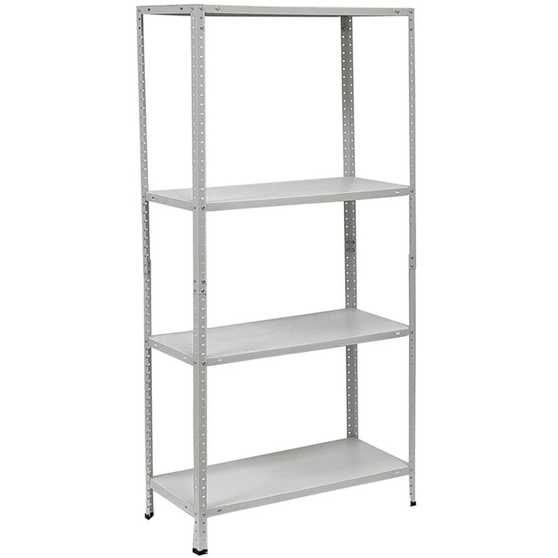 Scaffale in metallo BIANCO 4 ripiani H145x75X30