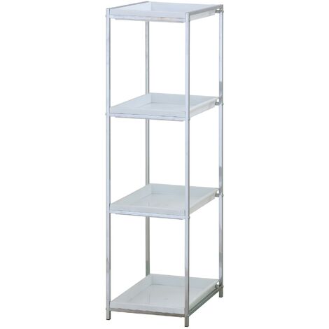 Scaffale in metallo cromato cm. P.38,5  x L.31 x H.115