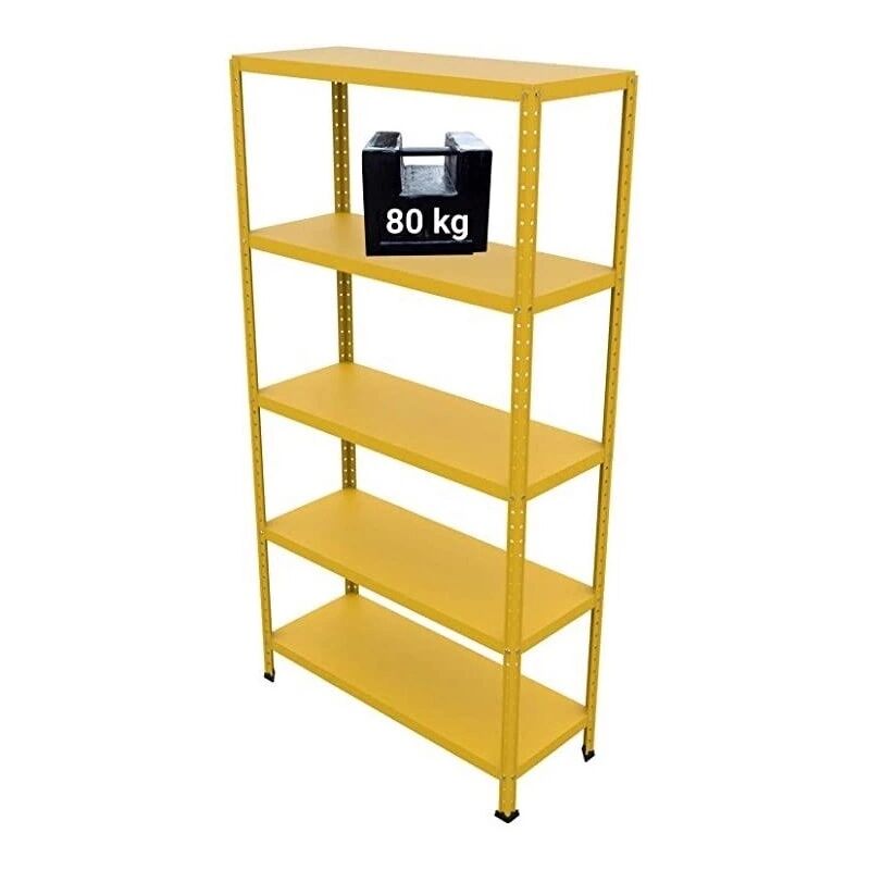 Scaffale Ettore Bulloni Grima In Acciaio Color Giallo L 100 X P 40 ...