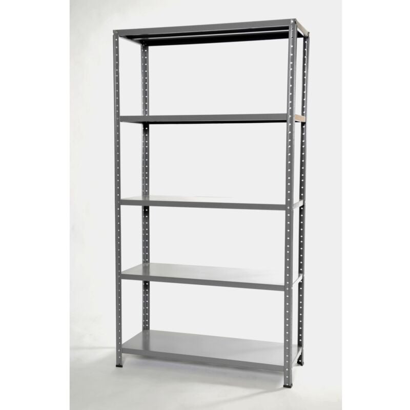 Grima - scaffale in metallo grigio in kit con 5