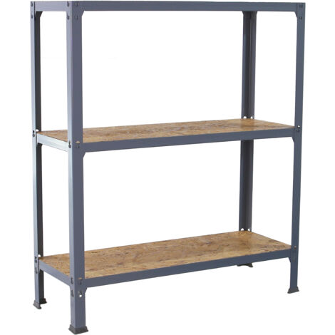 Scaffale Metallo Simon Rack 3 Ripiani - 900x1000x300mm, Capacità 75kg Per Ripiano, Per Garage E Officina - Foto 7