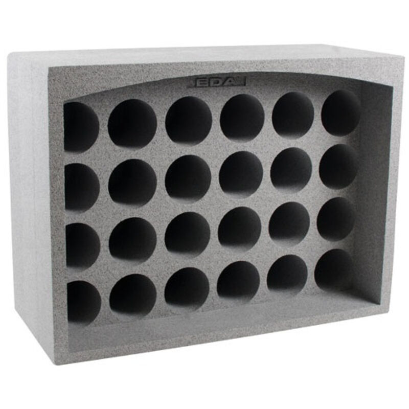 Scaffale in Polistirene Espanso per 24 Bottiglie Grigio - Eda