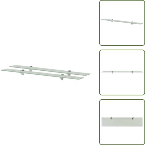 Scaffale in vetro - vidaXL Mensole Galleggianti 2 pz in Vetro 90x20 cm 8 mm - Scaffale galleggiante