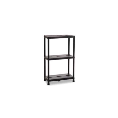 SCAFFALE KIT 3 PIANI NERO ART.141  cm.60x30x95h.    TOOMAX
