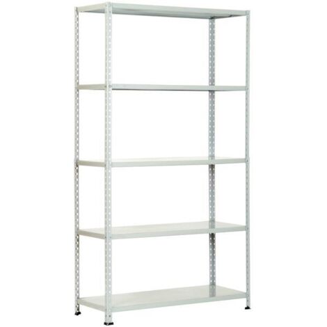 SCAFFALE KIT  80X40X200HCM GRIGIO CHIARO (LEGGERO)