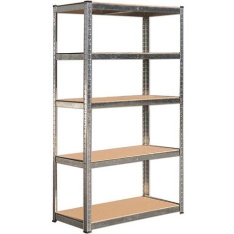 SCAFFALE KIT AD INCASTRO 120X40X180HCM ZINCATO RIP.LEGNO MAURER