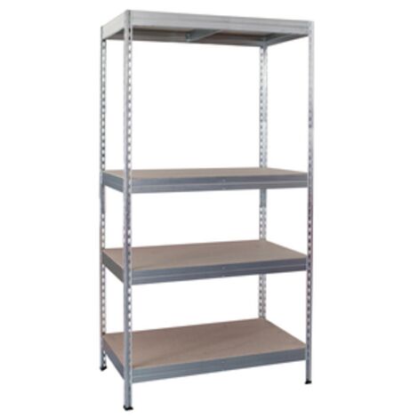 Scaffale Kit Legno Acciaio Robustus 4r Cm.100x40x176