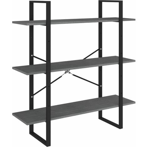 LEYAOYAO Libreria a 3 ripiani a forma di cubo, moderna libreria con gambe,  in legno, stile retrò, scaffale organizer autoportante, libreria aperta