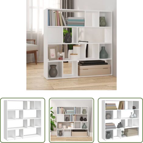 Scaffale -  Libreria/Divisorio Bianco 105x24x102 cm
