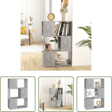 Scaffale -  Libreria/Divisorio Grigio Cemento 60x24x94 cm in Truciolato