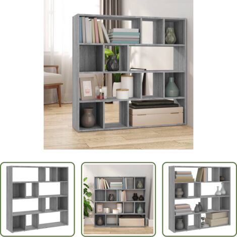 Scaffale -  Libreria/Divisorio Grigio Sonoma 105x24x102 cm