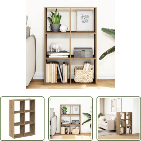 Scaffale -  Libreria Divisorio Rovere 69,5x29x103,5 cm in Truciolato