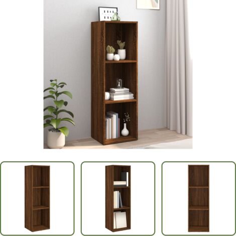 Scaffale -  Libreria/Mobile TV Rovere Marrone 36x30x114cm Legno Multistrato
