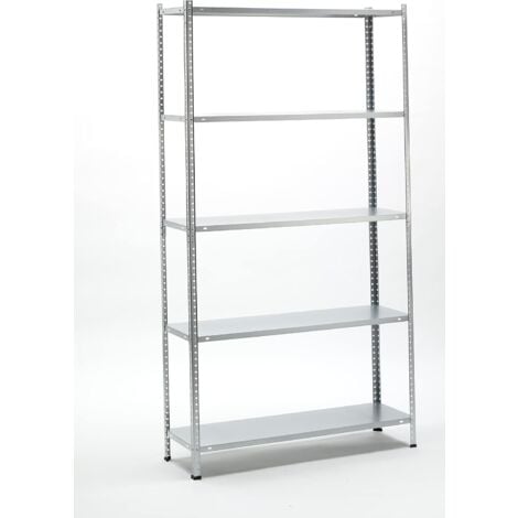 SCAFFALE METALLO 5RIPIANI 100X30X187H CM POR 50 KG