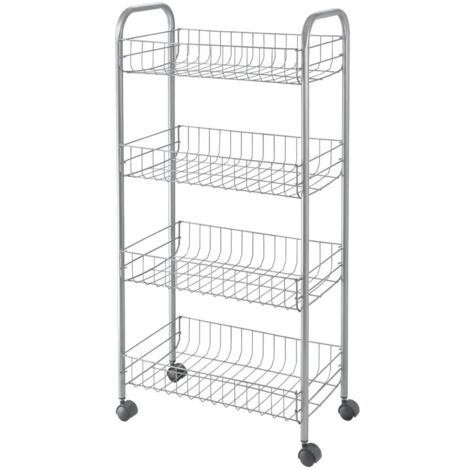 Scaffale Metaltex ascona grigio 84 x 41 x 23 cm