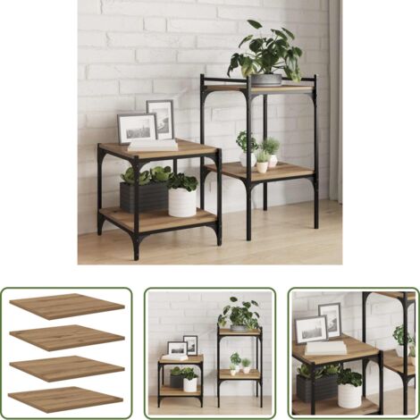 Scaffale moderno -  Scaffale 4 pcs Marrone 40 x 40 x 1,5 cm Legno multistrato
