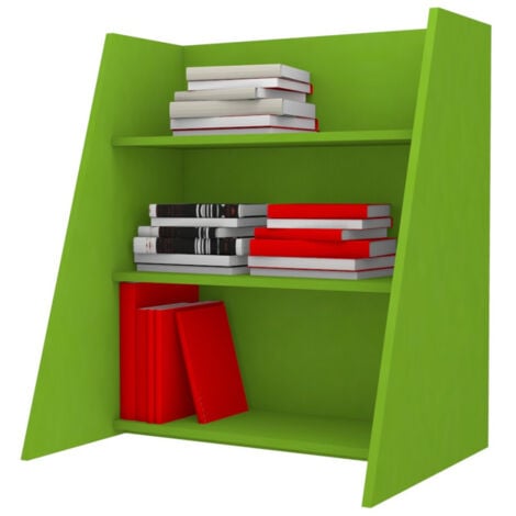 Scaffale Montessori in legno - Ordine e autonomia per bambini - Verde mela